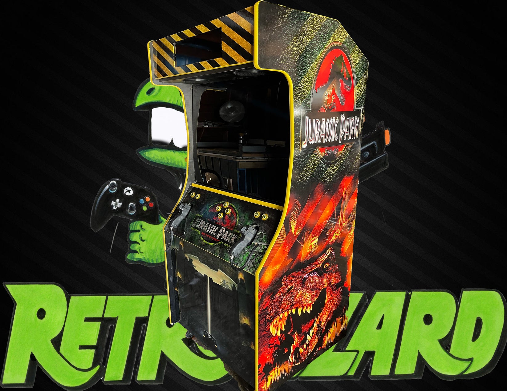 Arcade Light gun full size 32 inch. RetroLizardsCustomArcades