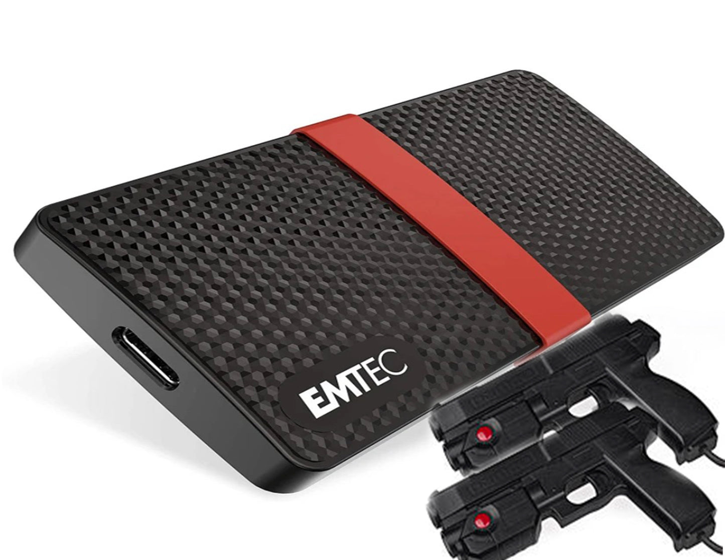 Light Gun Combo External SSD with Two IR Light Guns